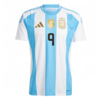 Pánský Fotbalový dres Argentina Julian Alvarez #9 Copa America 2024 Domácí Krátký Rukáv